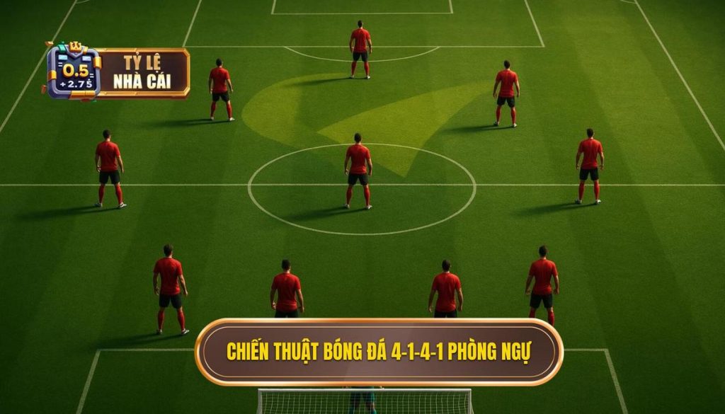 Chiến thuật bóng đá 4-1-4-1 phòng ngự