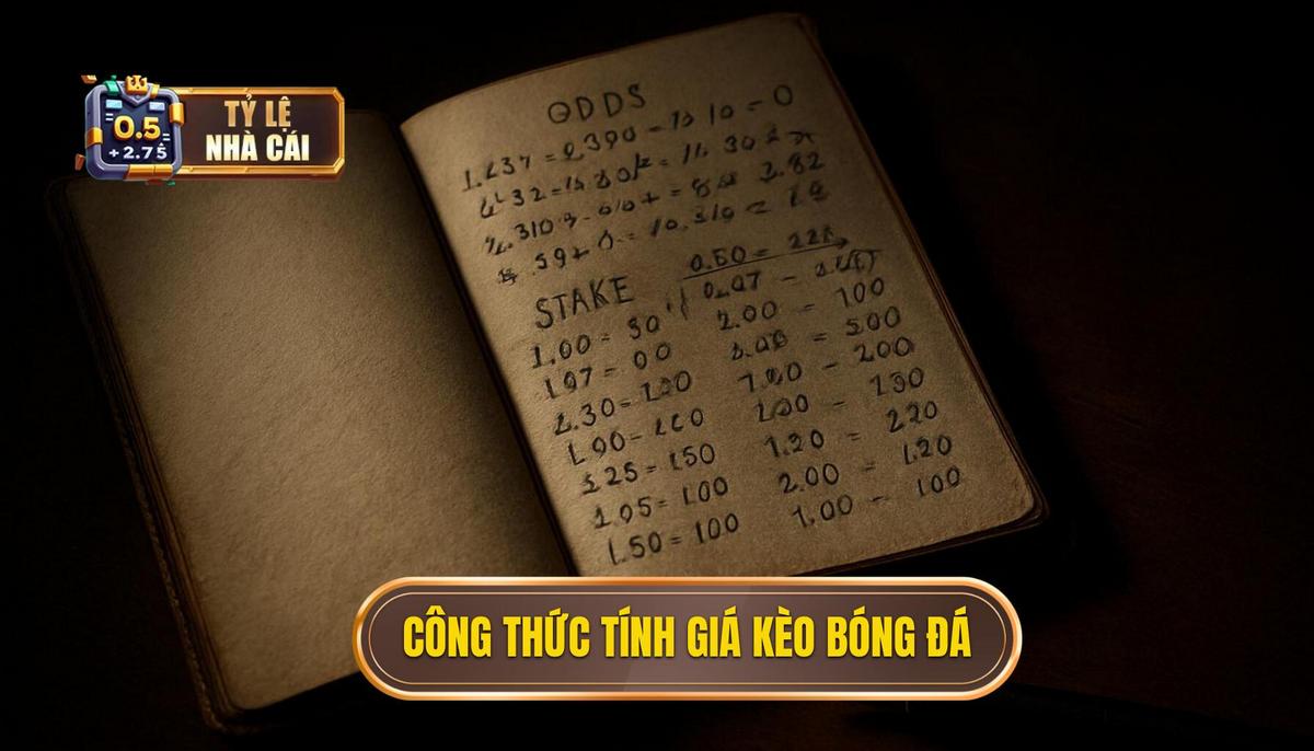 Công thức tính toán giá trị trong kèo bóng đá