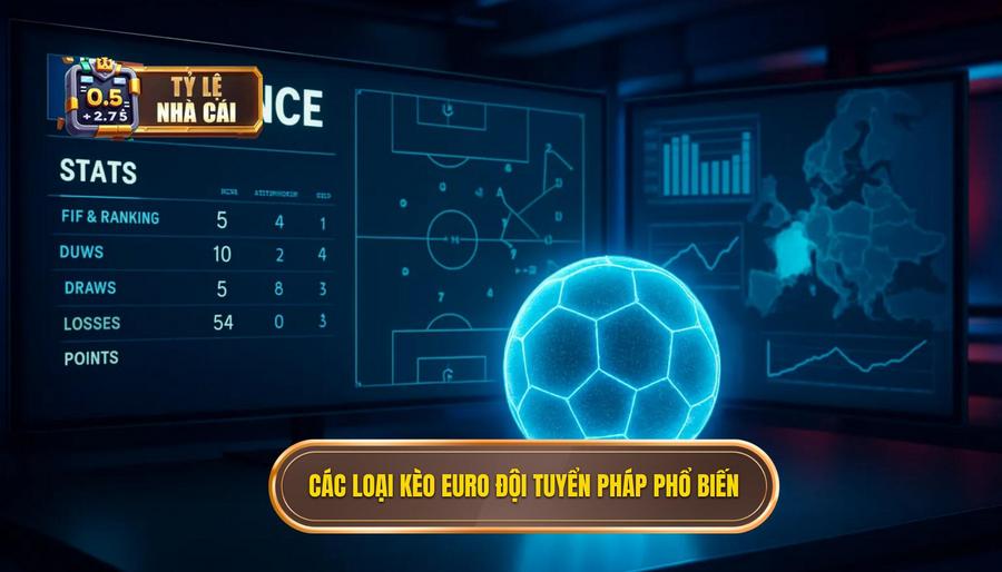 2. Các loại kèo Euro đội tuyển Pháp phổ biến